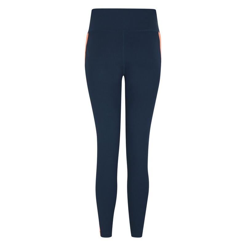 Legging MOVE Femme (Denim sombre / Orange)