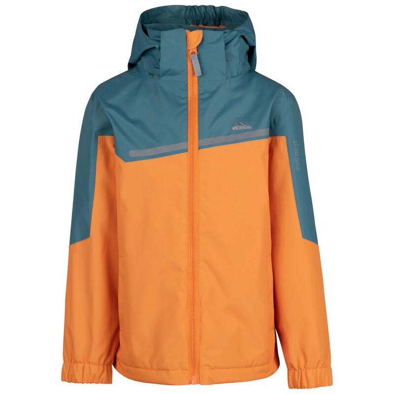 "Submerged" Jacke, wasserfest für Jungen Kürbis-Orange/Fichte