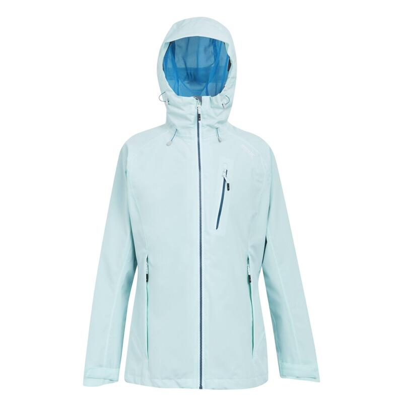 Chaqueta Impermeable Birchdale UTRG4781 para Mujer Aqua Blanqueada