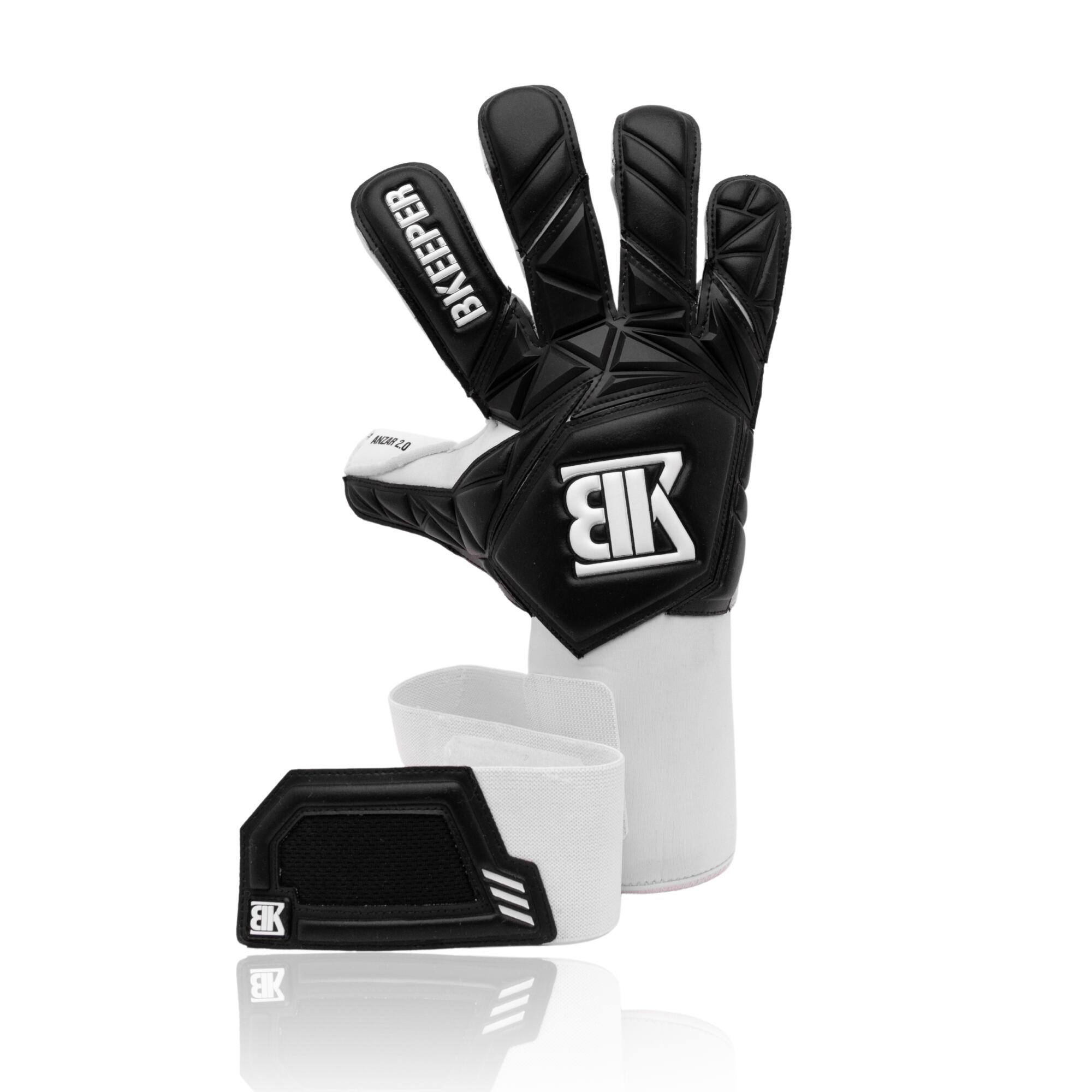 BKEEPER Anzar 2.0 voetbal keepershandschoenen voor volwassenen zwart