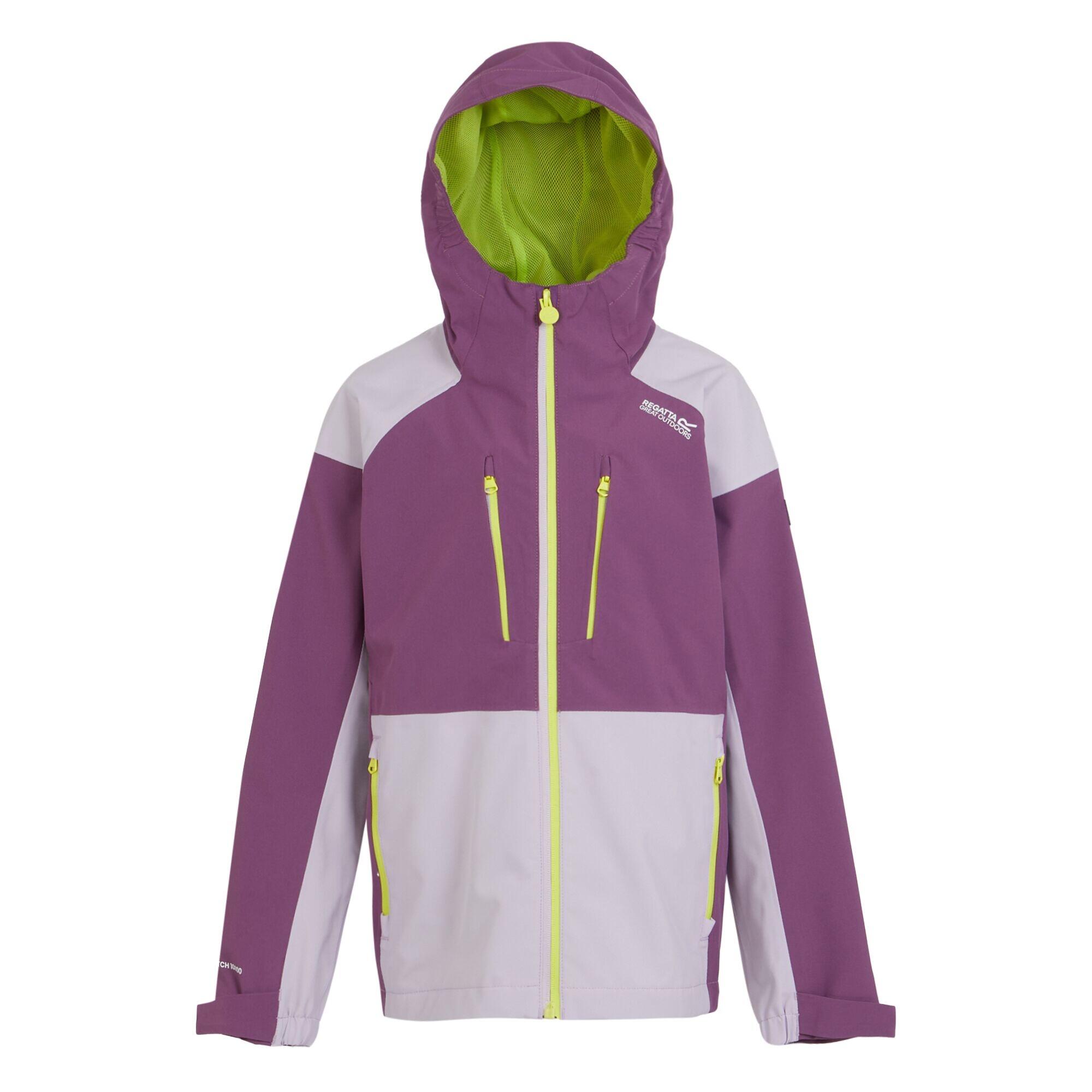 HIGHTON Children's hooded jacket (Sunset violet / Pale lilac)