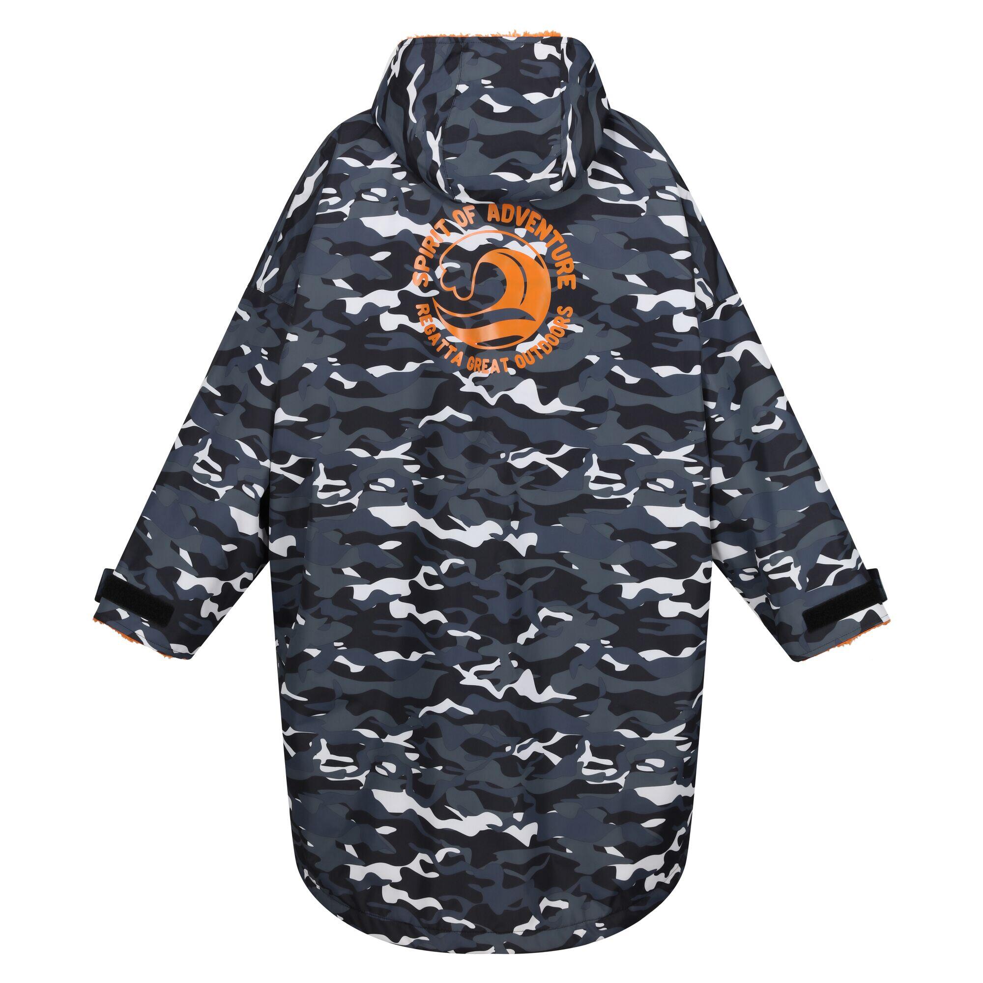 Peignoir À Langer Imperméable Motif/style Camouflage Enfant (Noir / Orange) 2/5