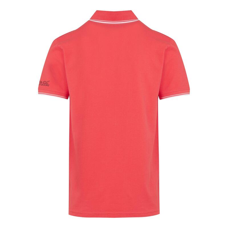 Polo TADEO Homme (Rouge ciel / Blanc)