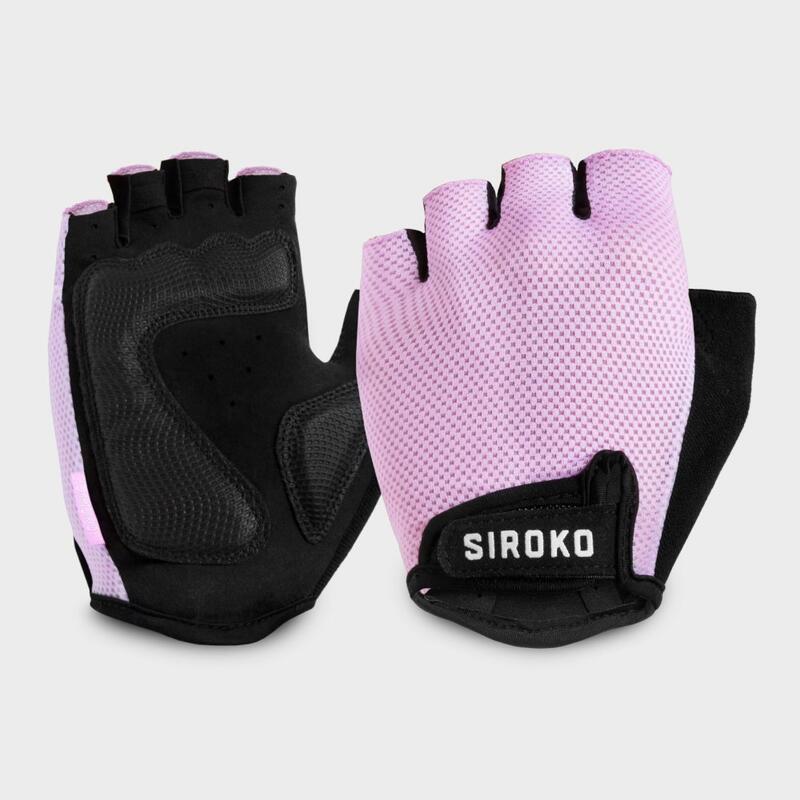 Kerékpáros kesztyű Cycling SIROKO Aero Pink