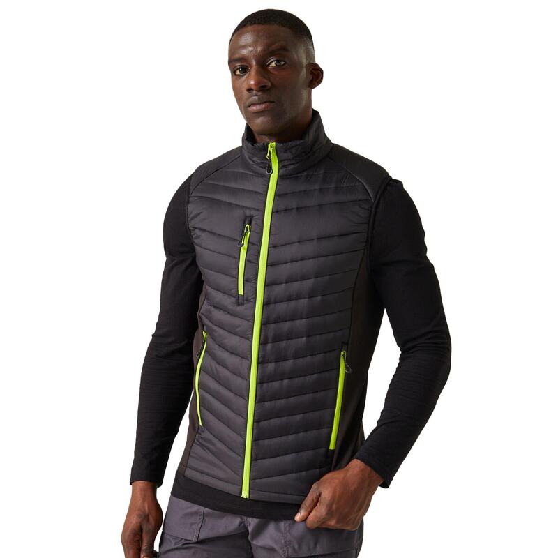 Veste sans manches NAVIGATE Homme (Noir / Vert citron)