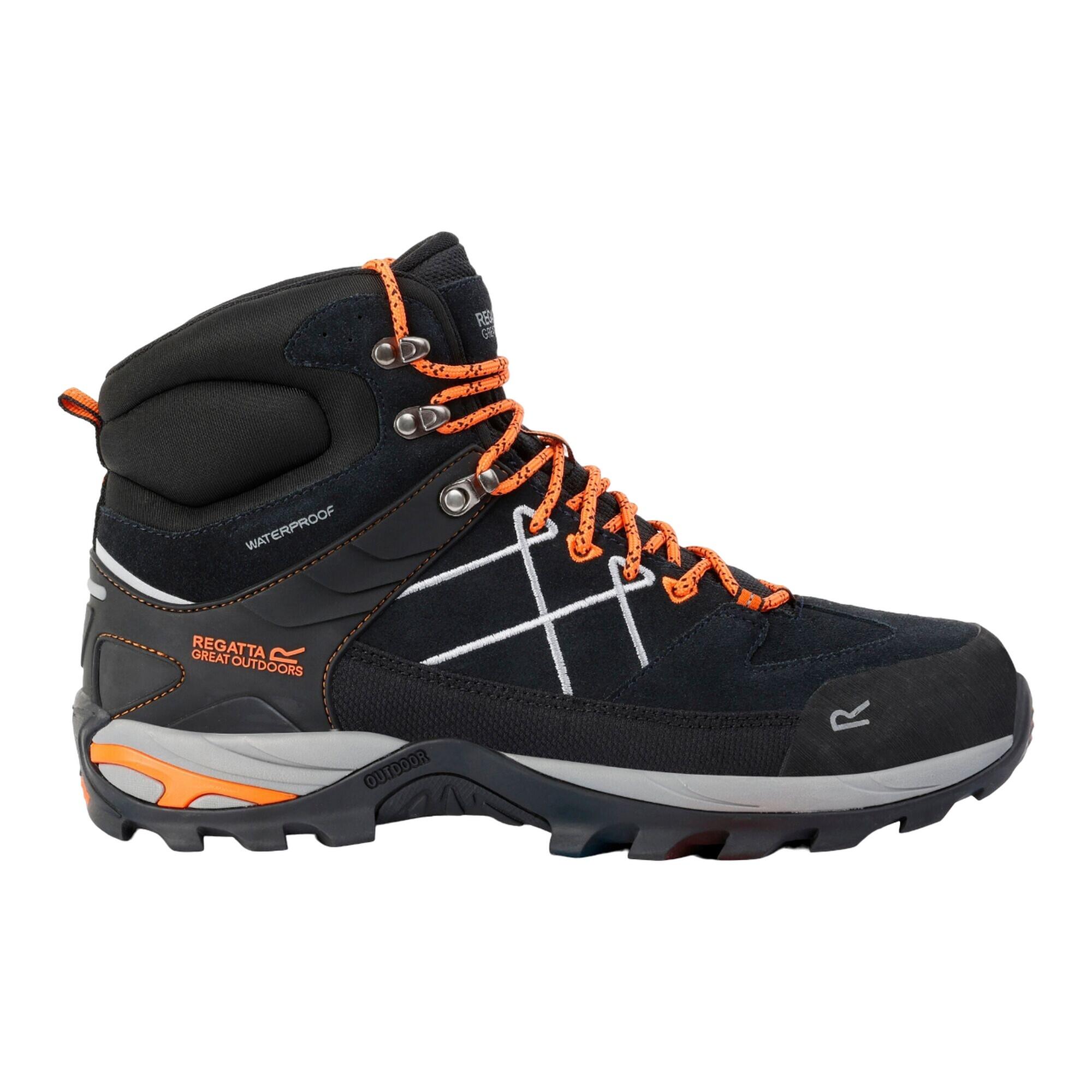 Bottines De Marche SAMARIS PRO Homme (Cendre / Orange Vif) 3/5