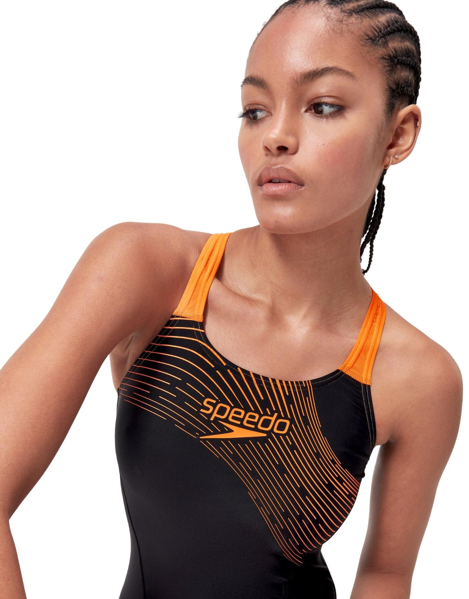 Dames zwempak uit 1 stuk Speedo Eco Medley Logo 4/7