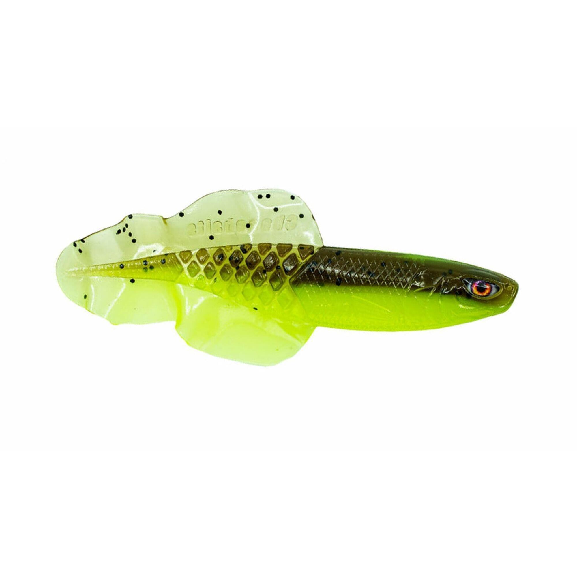 Chasebaits - Leurre Souple - Leurre Souple - Flacid Shad - 7.6cm - 106 Lime Tiger - Leurre Souple - Jaune|marron - No Size - Decathlon
