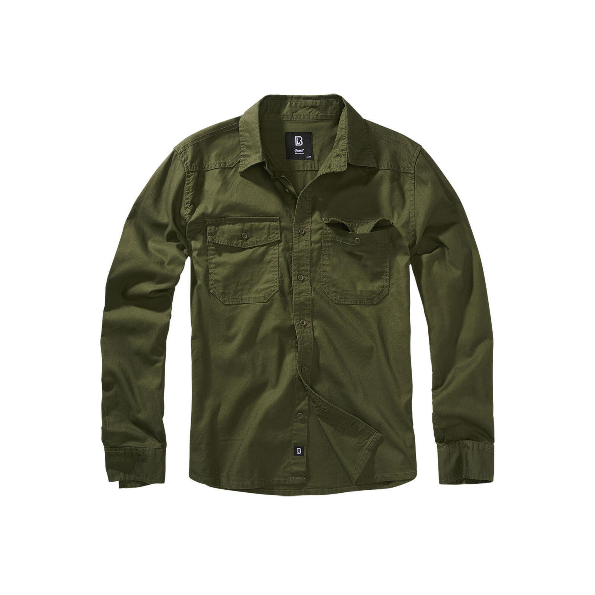 Brandit - Brandit Vêtements 4030-1 Brandit Flanellshirt - Polo Manches Longues - Decathlon