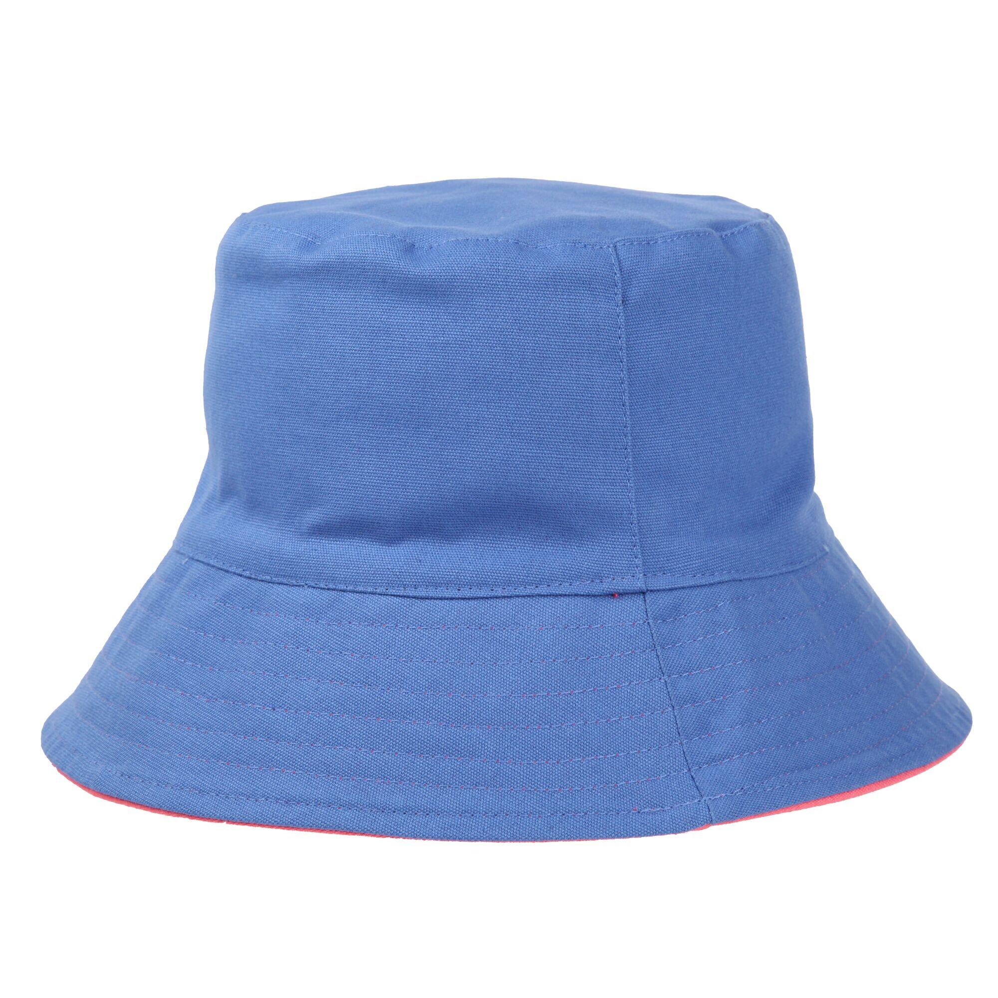 Womens Ladies Plain Reversible Bucket Hat Lake Blue Shell Pink REGATTA Decathlon