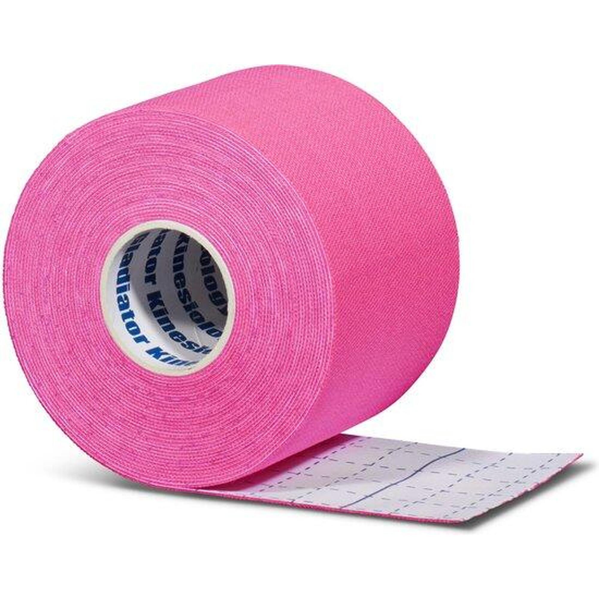 Bande kinésio élastique et imperméable rose 3 rouleaux