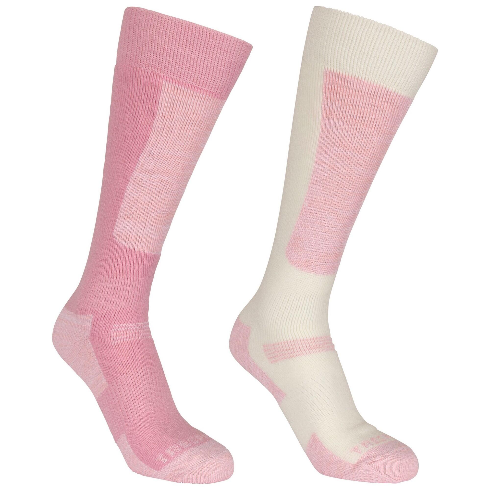 CONVEX Children's ski socks (Mauve / Off-white)