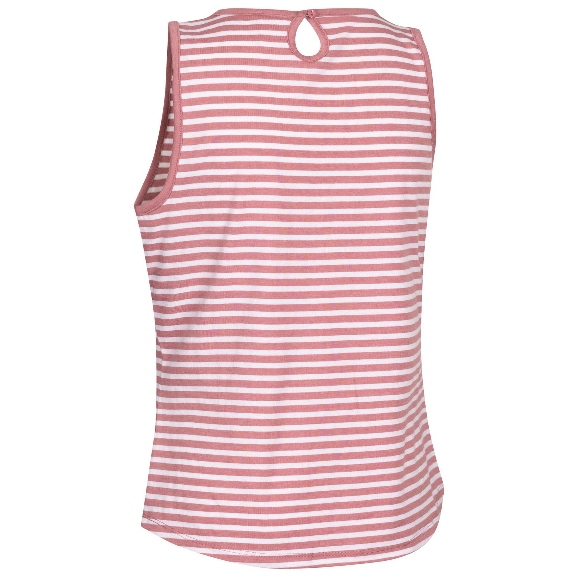 Camiseta Sin Mangas Kelly de Rayas para Mujer Morera Clara 2/3