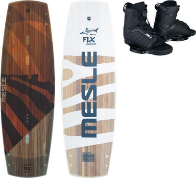Wakeboard Set FLX 138 cm mit Core Bindung Seilbahn Flexboard Erwachsene