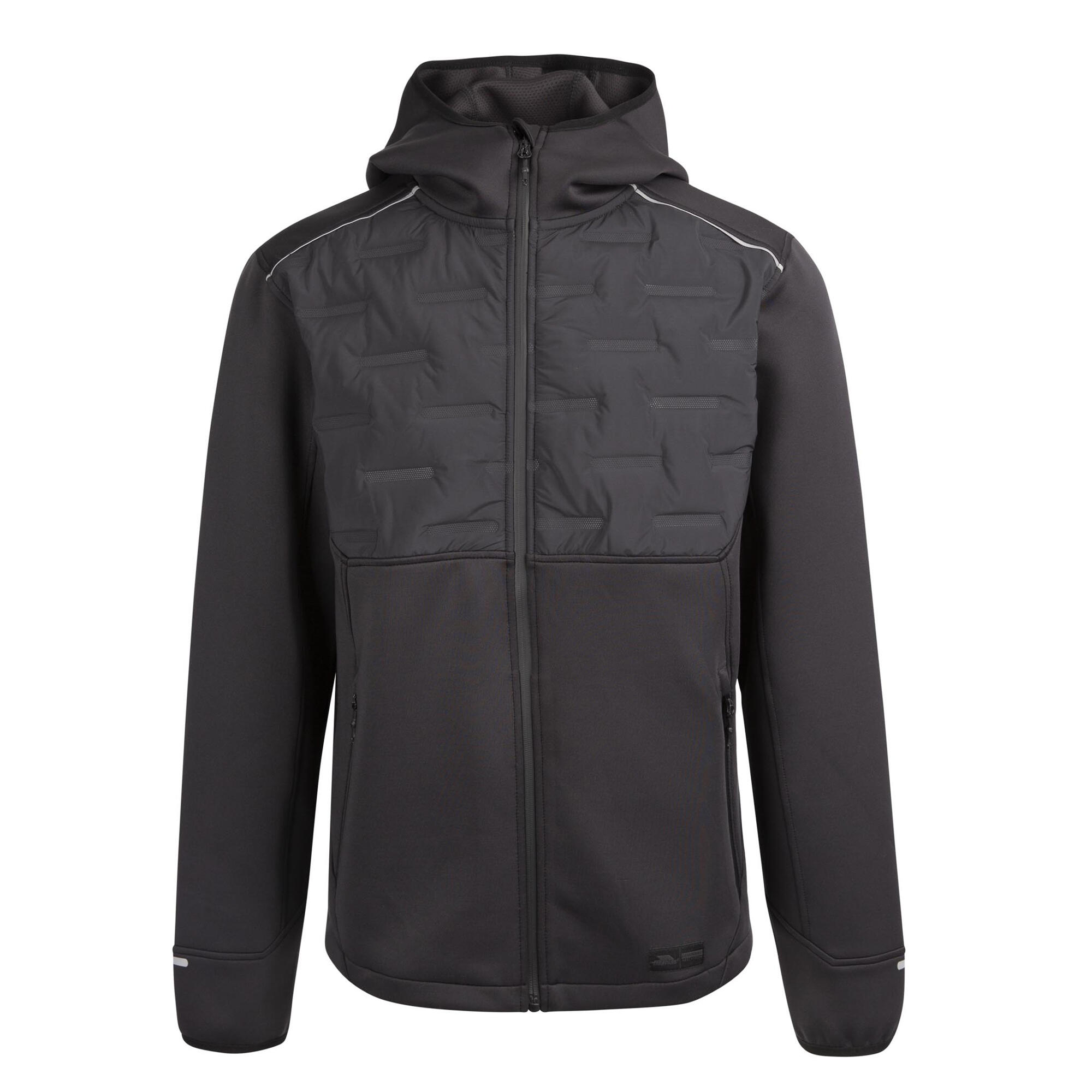TRESPASS Mens Bolfort Active Hybrid Jacket (Black)