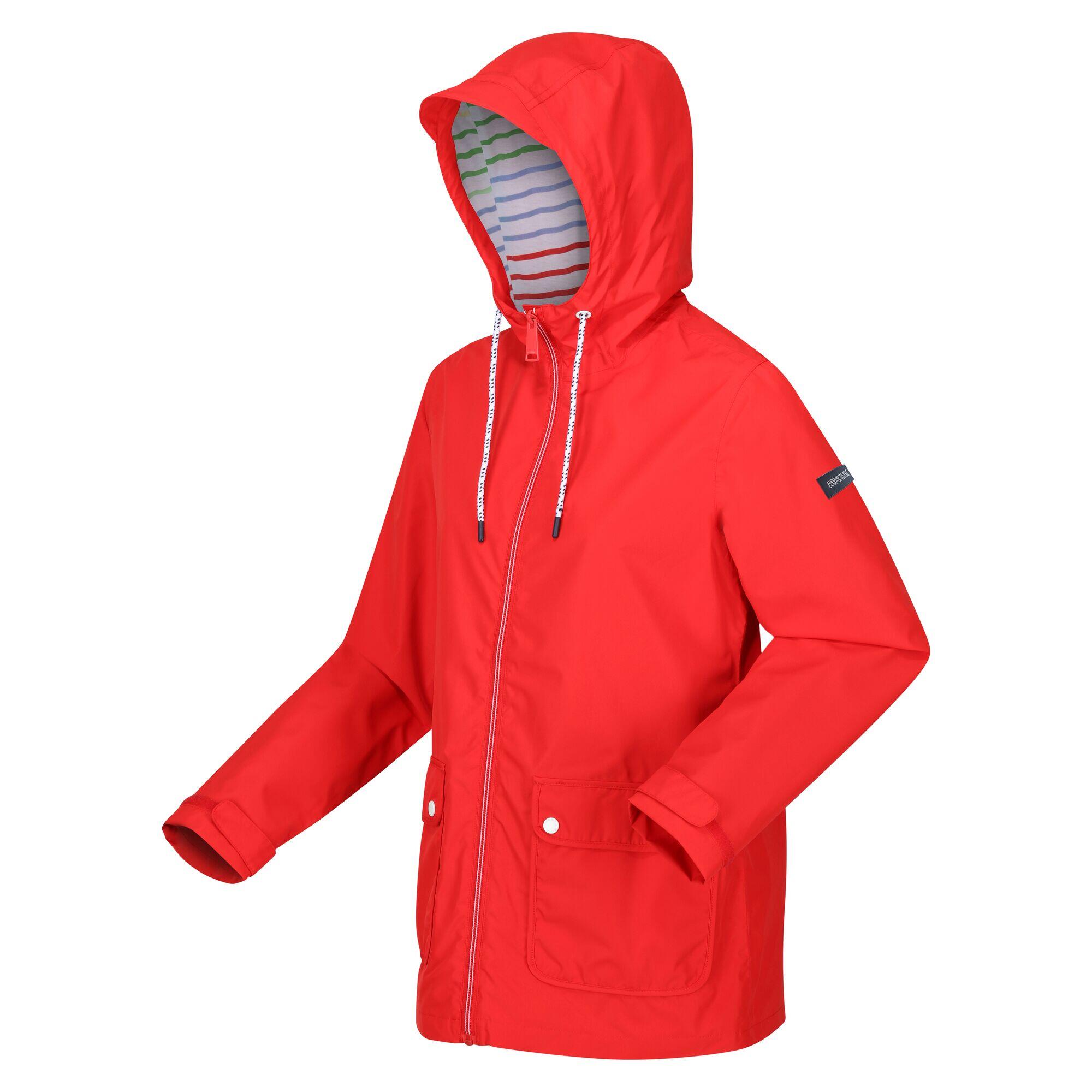 Dames Bayletta Waterdichte Jas (Rood met een hoog risico) 3/5