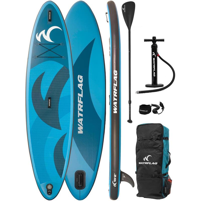 Tabla SUP hinchable de calidad superior - WATRFLAG Flow 10'2" - Set completo