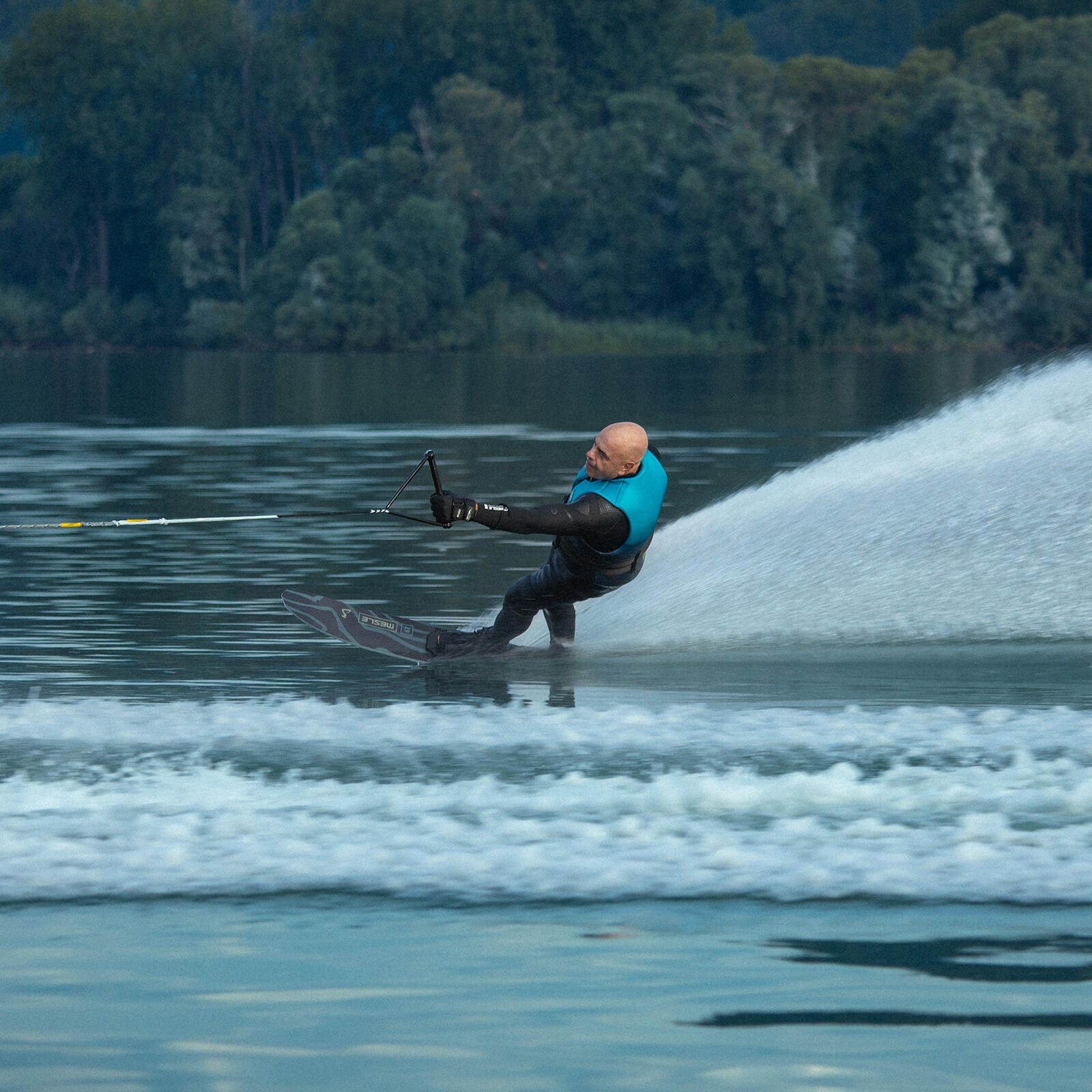 Monoski Freecarve 69'' Slalom Wasserski Erwachsene grün 5/7