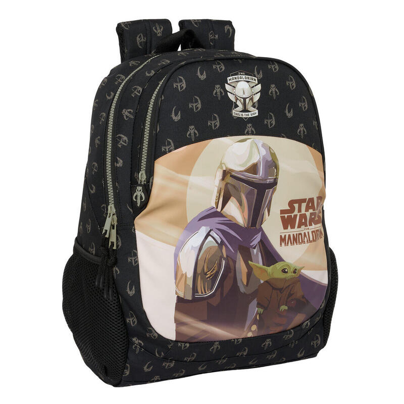 Mochila Escolar The Mandalorian This is the way Negro