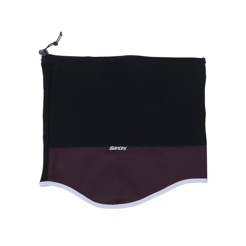 Calentador de cuello térmico Santini Negro-Burdeos T. Unica 2/3