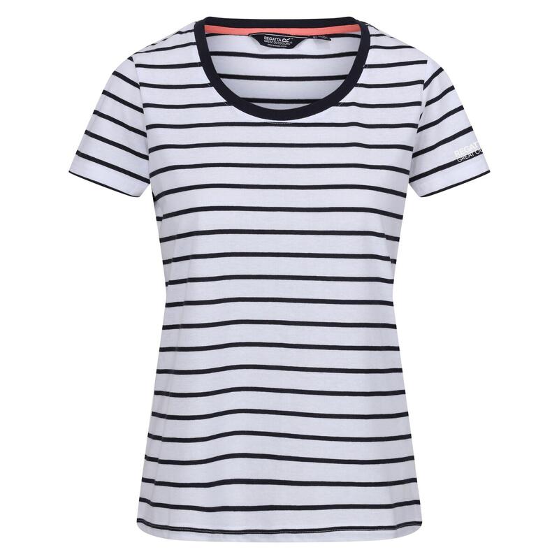 Tshirt FILANDRA Femme (Blanc / Bleu marine)