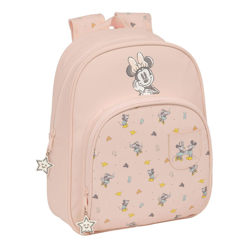 Mochila Escolar Minnie Mouse Baby Rosa