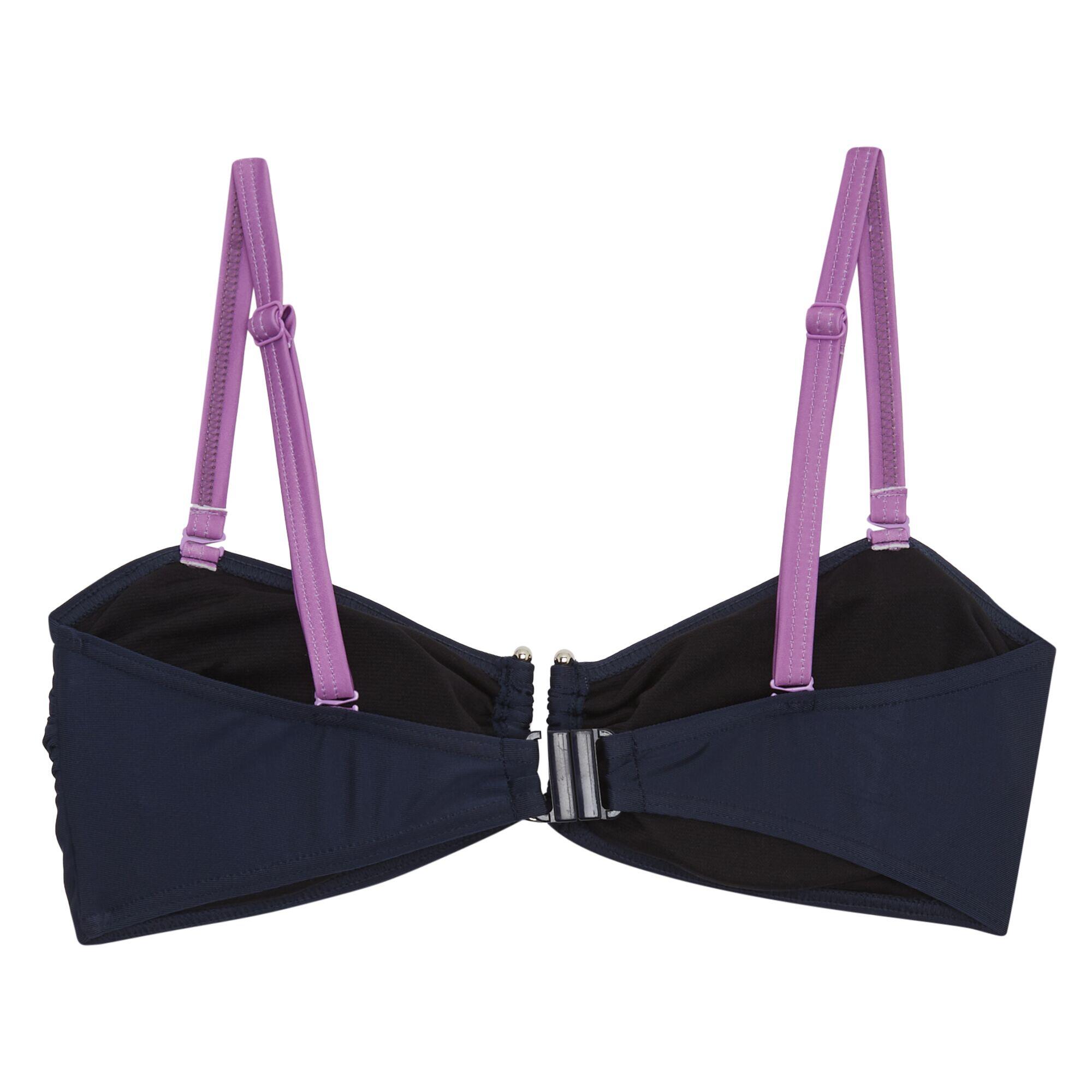 "Aceana III" Bikini Oberteil für Damen Marineblau/Orchideen-Lila 2/6