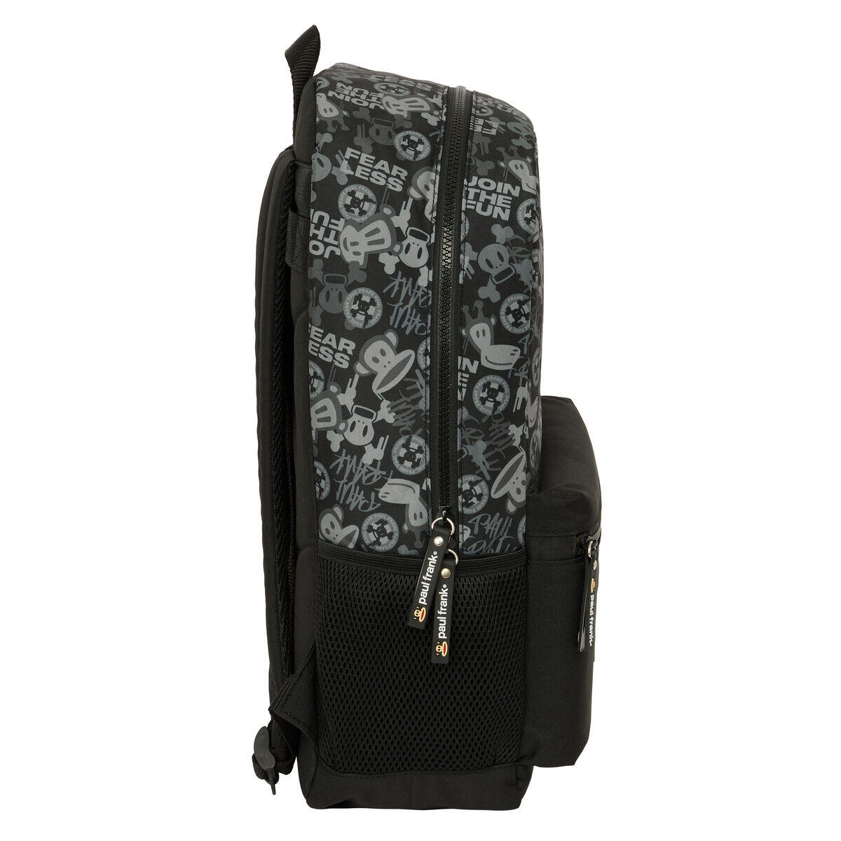 Mochila Escolar Paul Frank Join the fun Negro 3/3