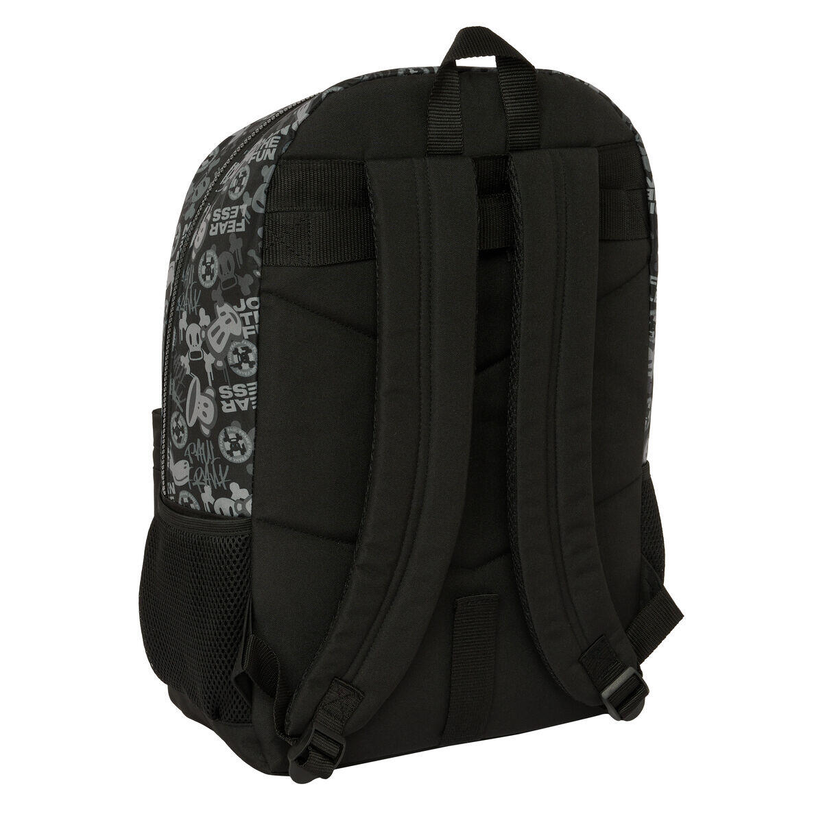 Mochila Escolar Paul Frank Join the fun Negro 2/3