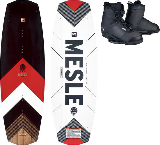 Wakeboard Set Pilot 138 cm mit Maxx Bindung Boot & Seilbahn Erwachsene