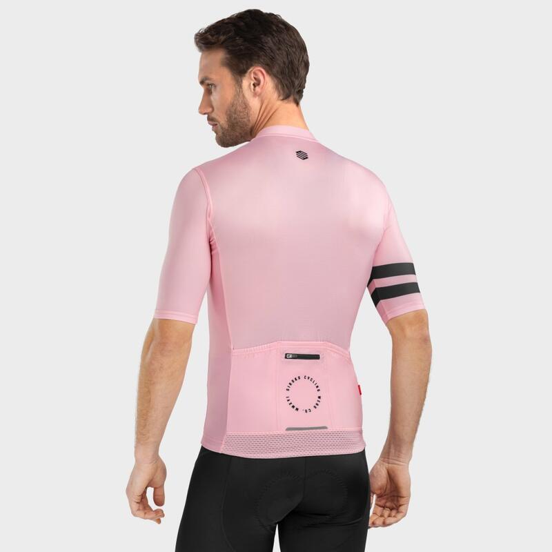 Maillot de manga corta hombre ciclismo M2 Ronda SIROKO Rosa Chicle