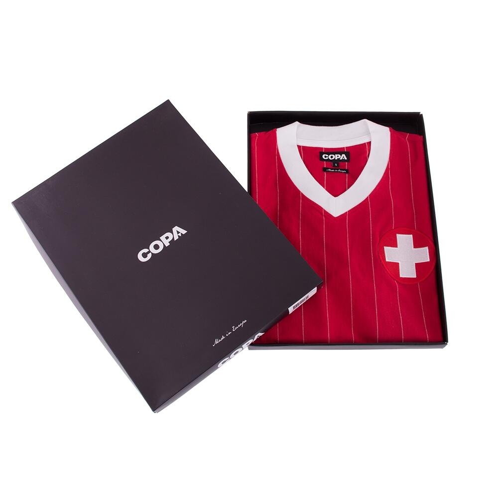 Suisse 1982 - Maillot de Football Rétro - Rouge – COPA Football 6/7