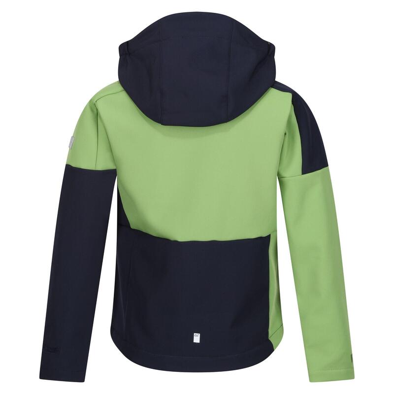 Veste softshell ACIDITY Enfant (Vert piquant / Bleu marine)