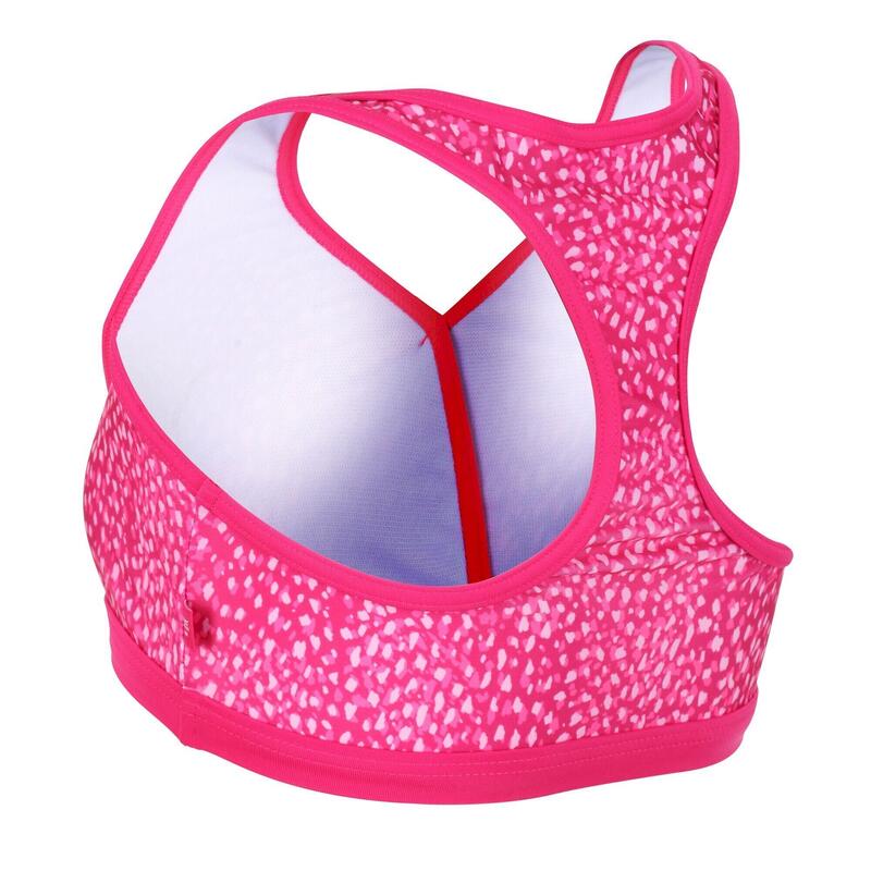 Top Bikini Stampa Animale Ragazze Regatta Hosanna Pink Fusion