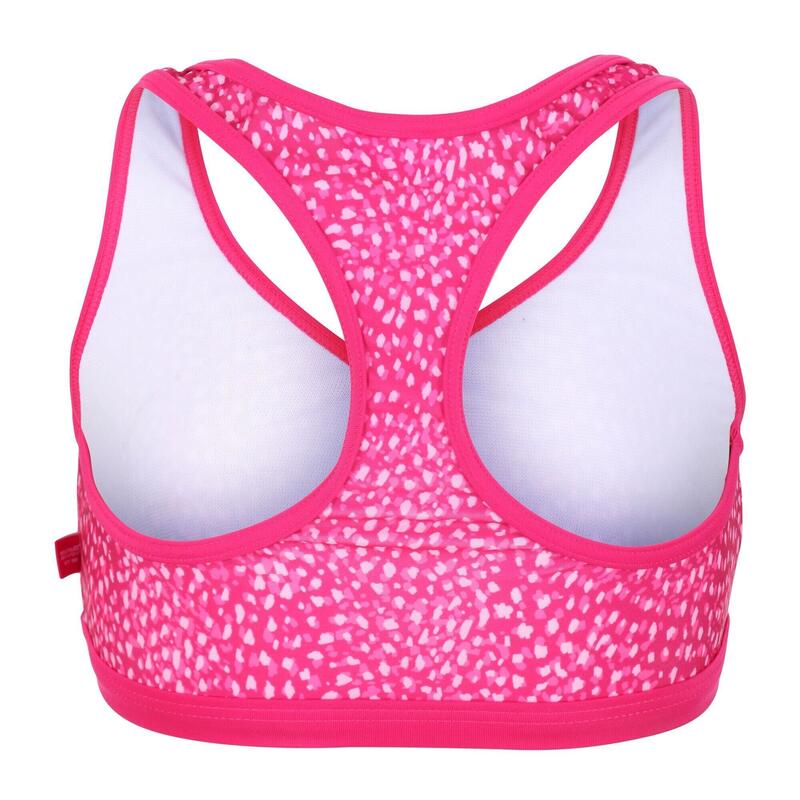 Top Bikini Stampa Animale Ragazze Regatta Hosanna Pink Fusion