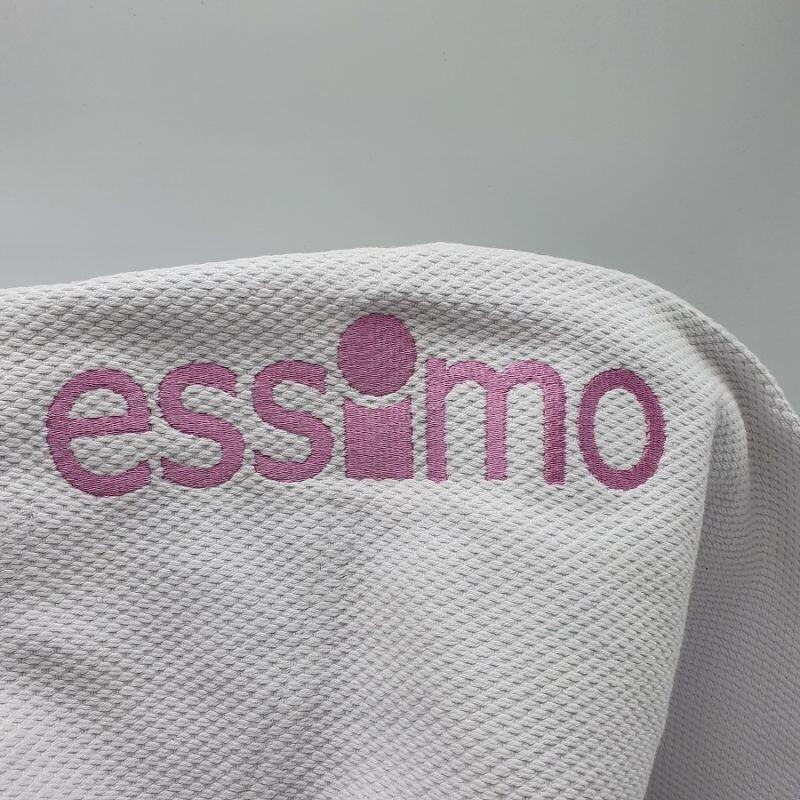 Kimono de judo wazari blanco sublimado para mujer 3/4