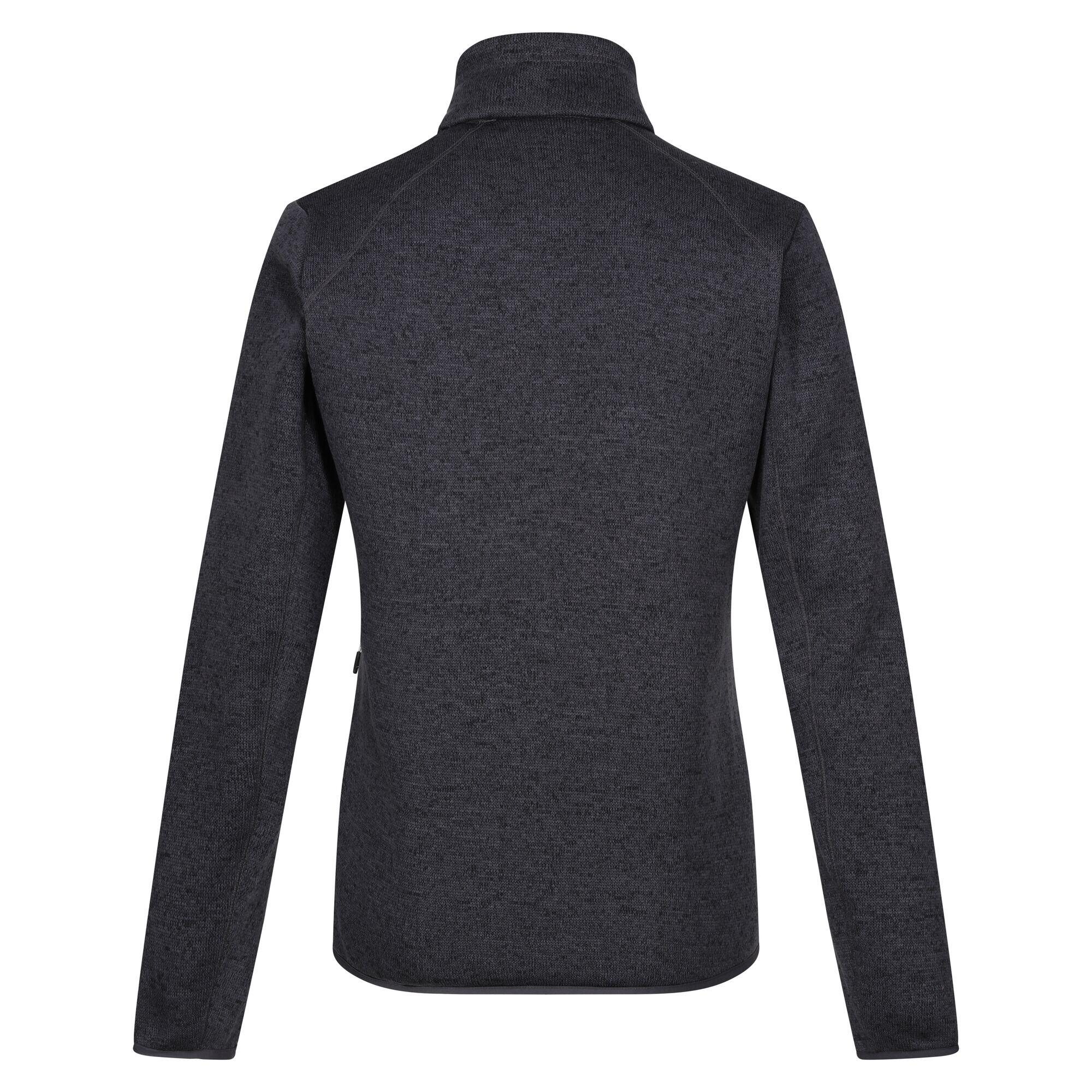 Dames Newhill Marl Full Zip Fleecejack (Afdichting Grijs/Zwart) 2/5