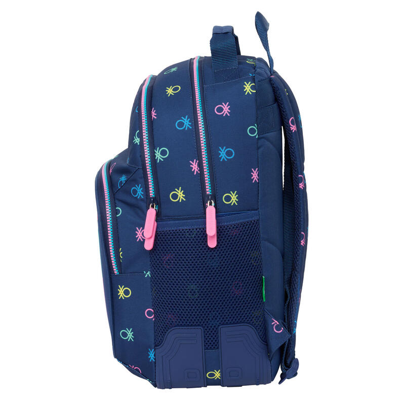 Mochila Escolar Benetton Cool Azul marino