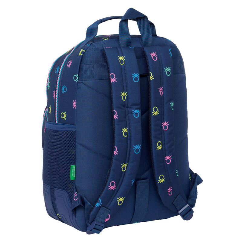 Mochila Escolar Benetton Cool Azul marino