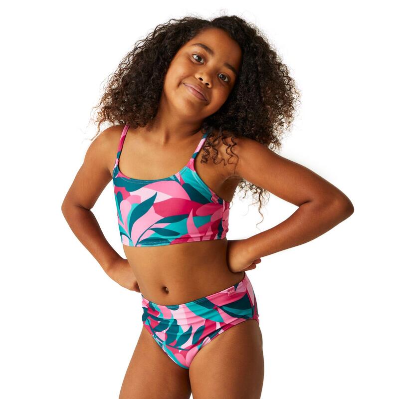 Meisjes Dakaria II Tropical Leaves Bikiniset (Tahoe Blauw)