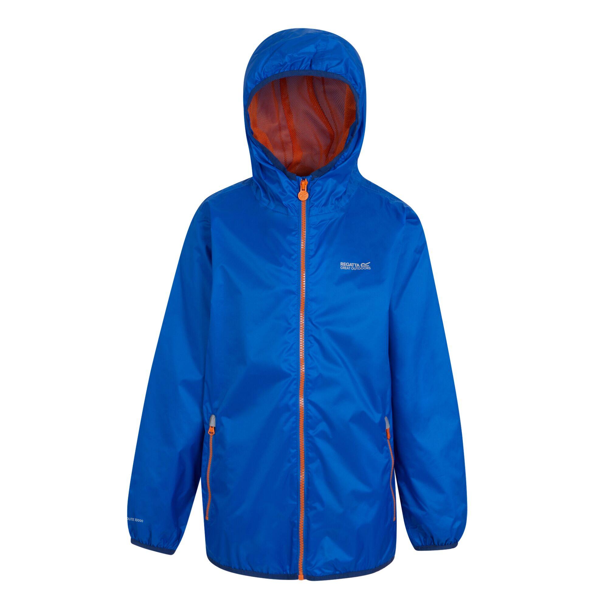 LEVER Unisex waterproof jacket (Oxford blue / Light orange)