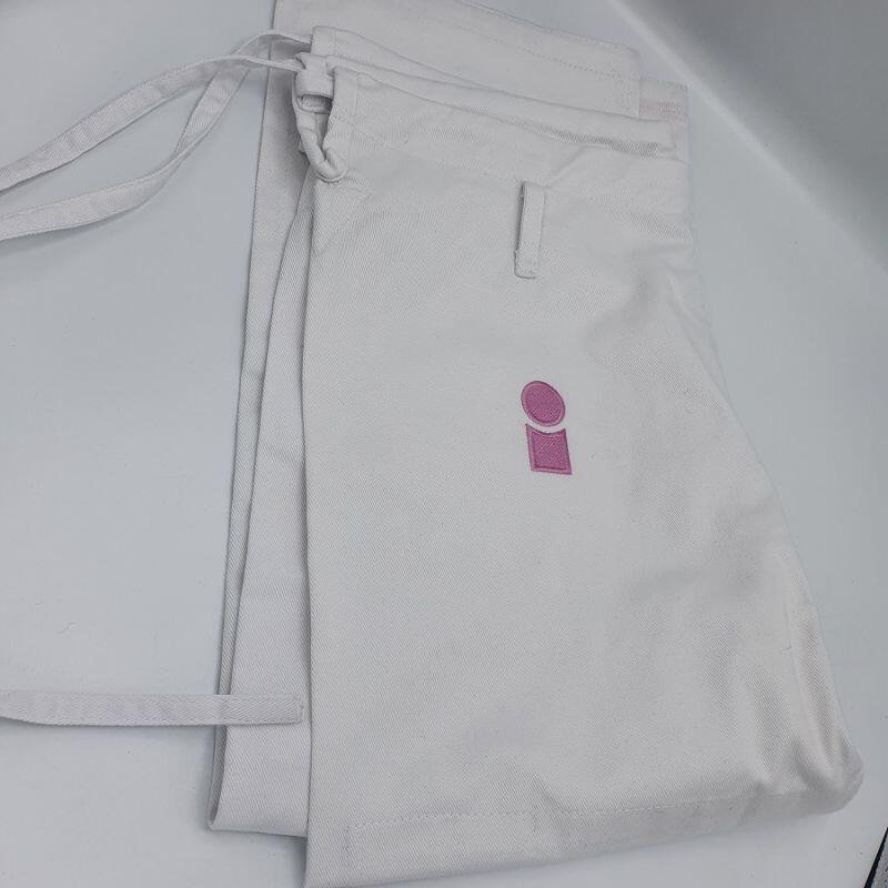 Kimono de judo wazari blanco sublimado para mujer 4/4