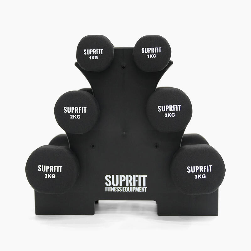 Suprfit Vinyl Gymnastiek Halter Set inclusief Standaard