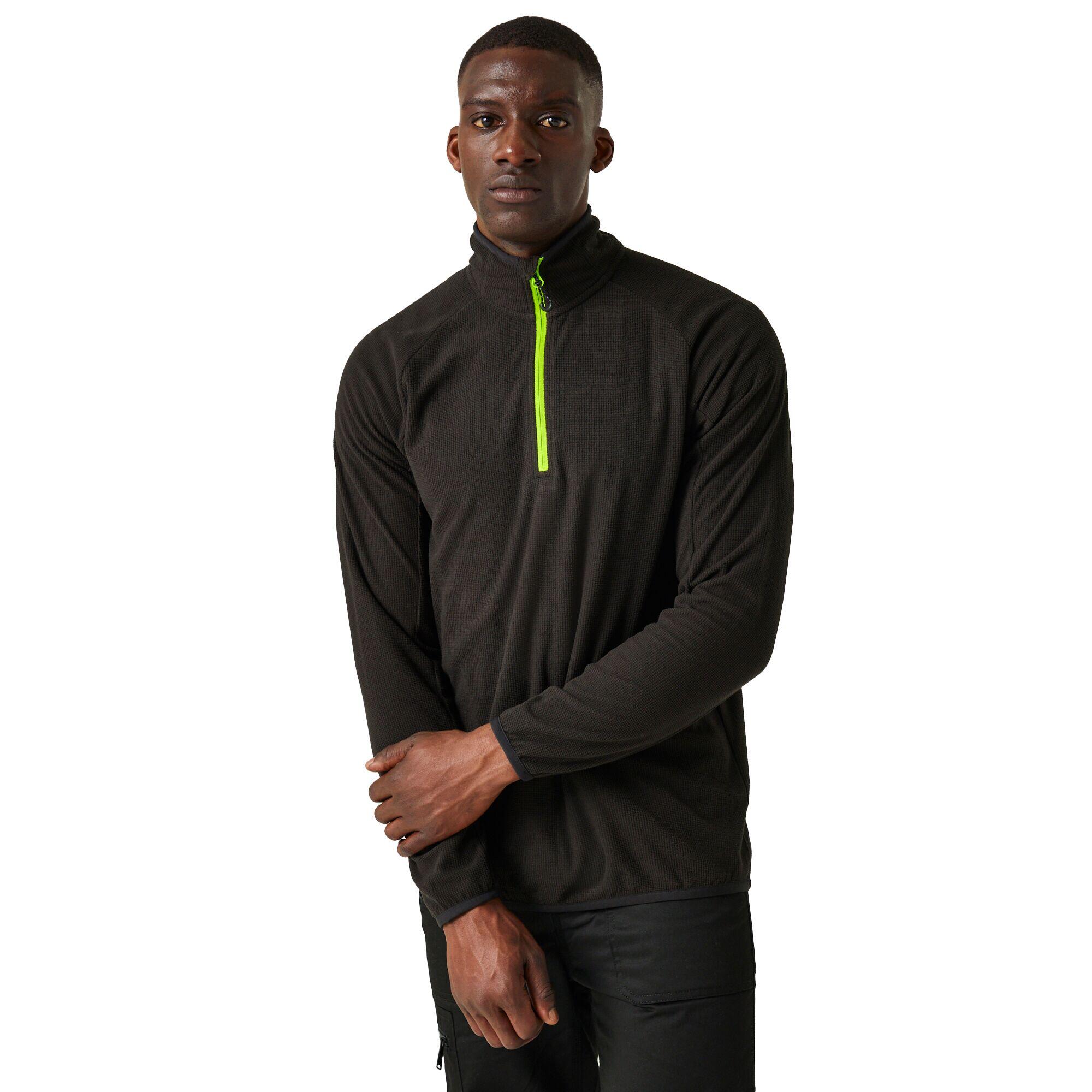 Haut Polaire Homme (Noir / Vert Citron) 3/4