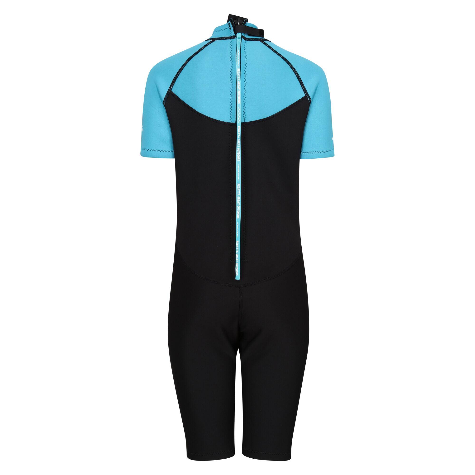 Combinaison De Plongée SHORTY Femme (Bleu Tahoe / Noir) 2/5