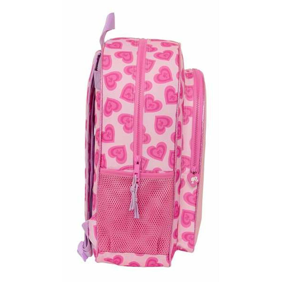 Mochila Escolar Barbie Rosa 2/3