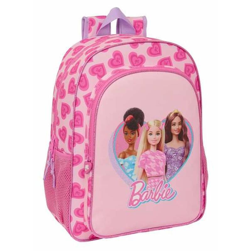 Mochila Escolar Barbie Rosa