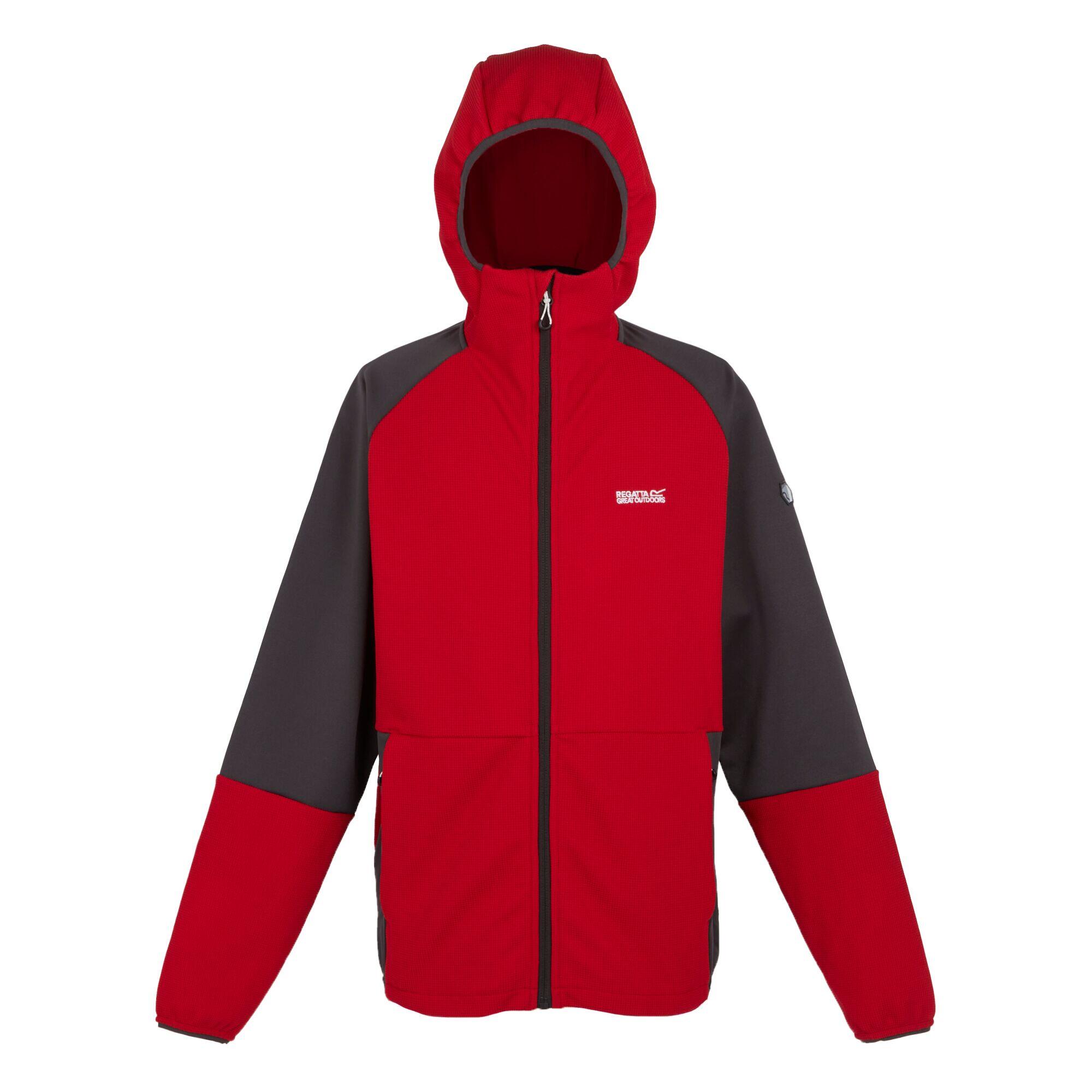 REGATTA Mens Molaris Full Zip Fleece Jacket (Danger Red/Ash)