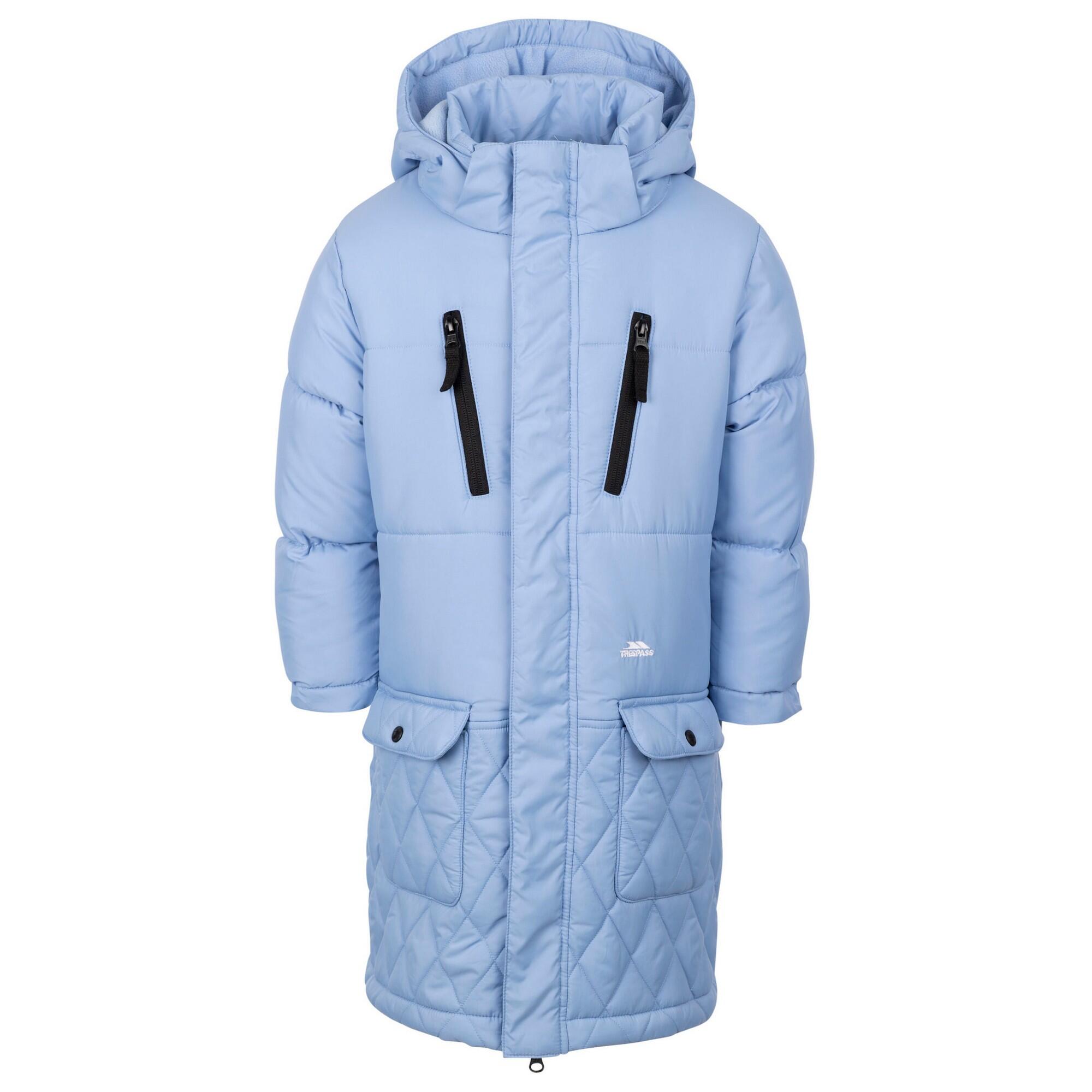 ORRIN Children's long down jacket (Cornflower)