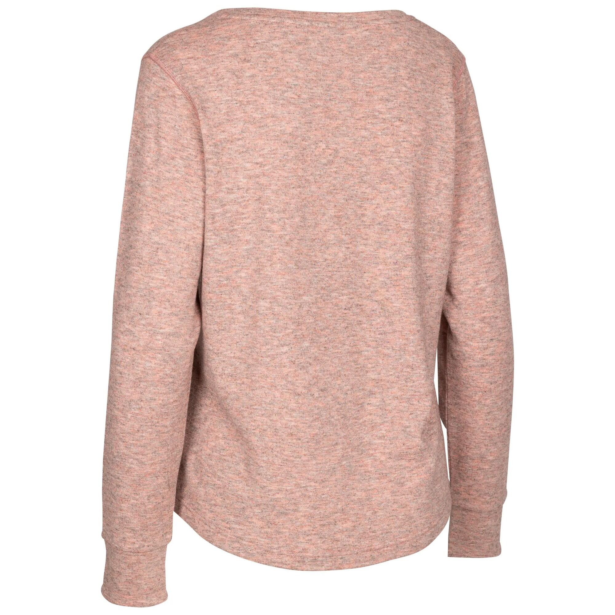 Jersey Rina de Jaspeado de Manga Larga para Mujer Concha Rosa 2/3